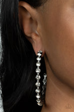 Load image into Gallery viewer, Royal Reveler - Black Gunmetal Hoop Earrings