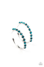 Load image into Gallery viewer, Photo Finish - Blue Hoop Earrings