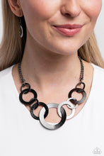 Load image into Gallery viewer, Uptown Links - Black Gunmetal Necklace