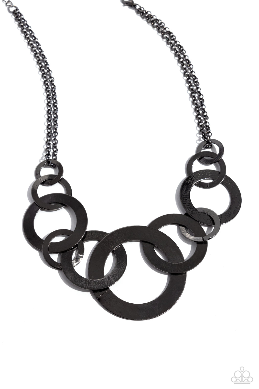 Uptown Links - Black Gunmetal Necklace