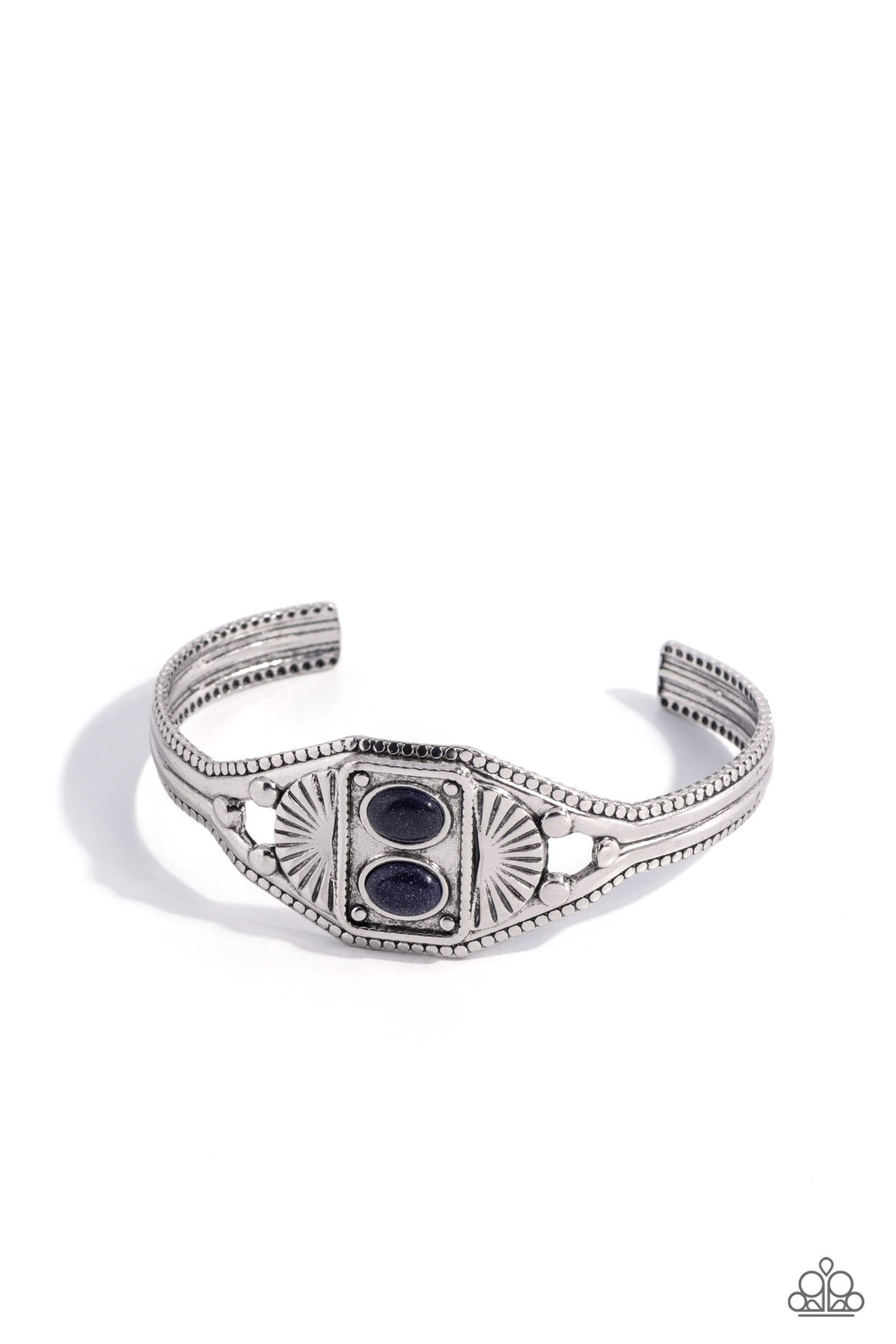 Aztec Allure - Blue Cuff Bracelet