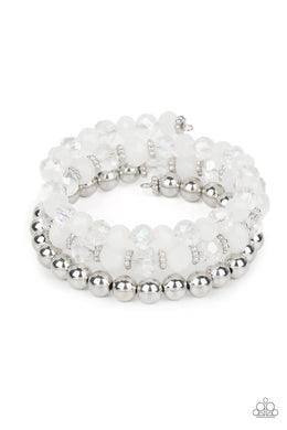 Gimme Gimme - White Coil Bracelet