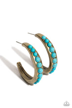 Load image into Gallery viewer, Rural Relaxation - Brass Hoop Earrings
