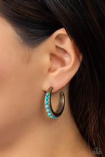 Load image into Gallery viewer, Rural Relaxation - Brass Hoop Earrings