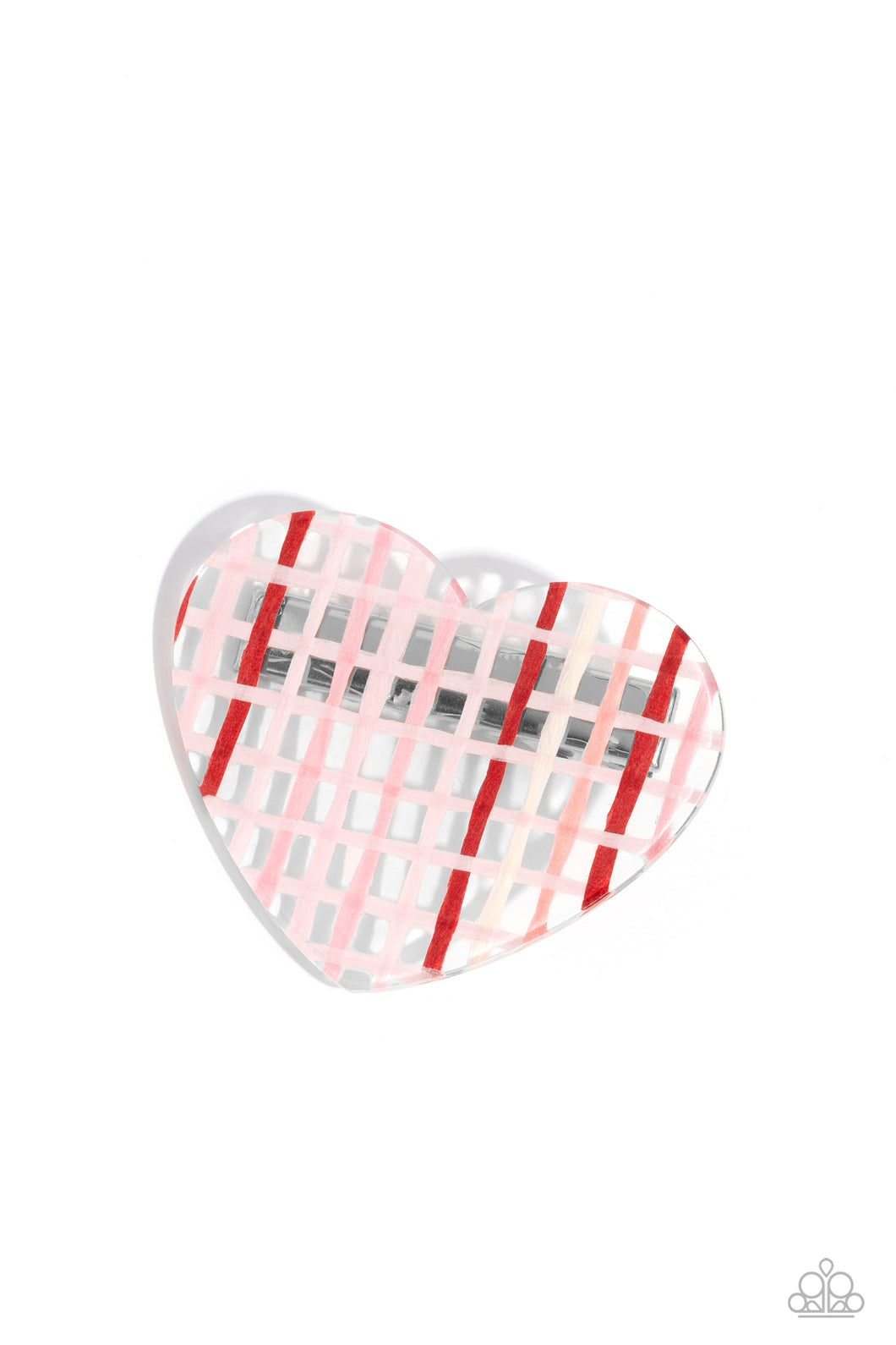 Lovers Lattice - Pink Hair Clip
