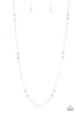 Keep Your Eye on the BALLROOM - Blue Necklace