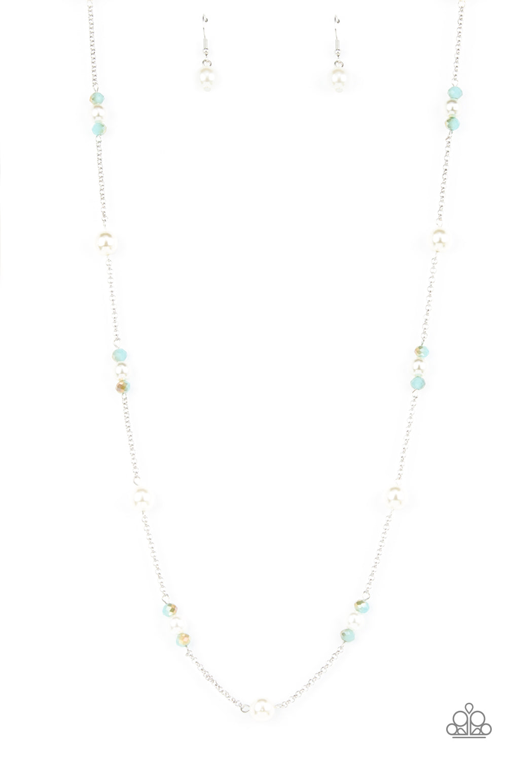 Keep Your Eye on the BALLROOM - Blue Necklace