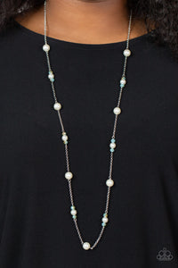 Keep Your Eye on the BALLROOM - Blue Necklace