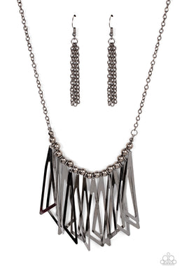 Industrial Jungle - Black Gunmetal Necklace