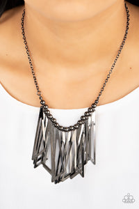 Industrial Jungle - Black Gunmetal Necklace