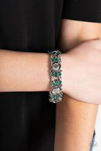 Load image into Gallery viewer, Definitively Diva - Green Stretchy Bracelet