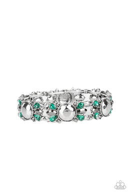 Definitively Diva - Green Stretchy Bracelet