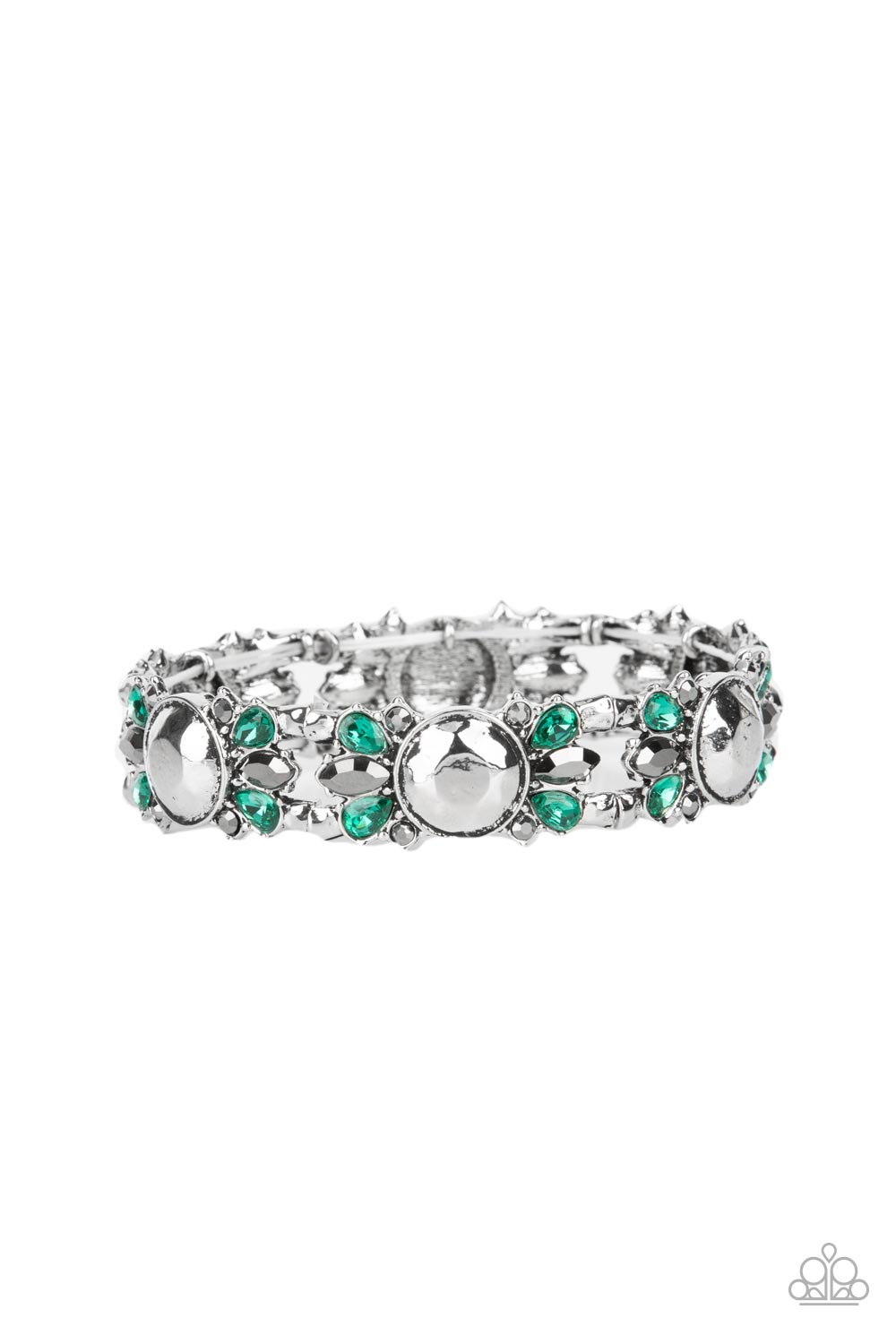 Definitively Diva - Green Stretchy Bracelet