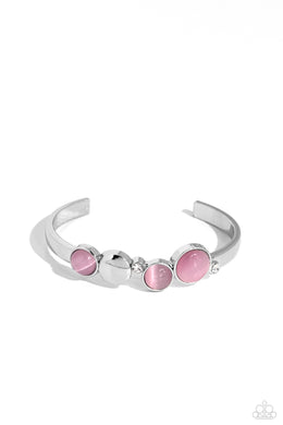 Elegant Escapade - Pink Cuff Bracelet