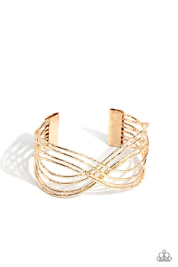 WIRE Away - Gold Bracelet