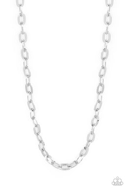 Interference - Silver Necklace