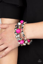 Load image into Gallery viewer, A Perfect TENACIOUS - Pink Stretchy Bracelets