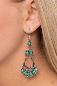 Girly Girl Getup - Green Earrings