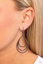 Load image into Gallery viewer, Trendy TIER-Drops - Black Gunmetal Earrings