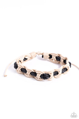 Climb Aboard - Black Sliding Knot Bracelet