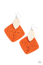 Load image into Gallery viewer, Sabbatical WEAVE - Orange Earrings