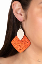 Load image into Gallery viewer, Sabbatical WEAVE - Orange Earrings