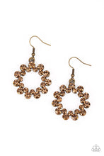 Load image into Gallery viewer, Champagne Bubbles - Brass Earrings