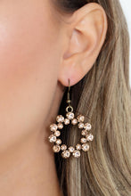 Load image into Gallery viewer, Champagne Bubbles - Brass Earrings