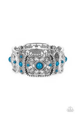 Going, Going, GONDOLA - Blue Stretchy Bracelet