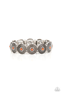 Granada Garden Party - Orange Stretchy Bracelet