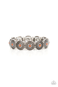 Granada Garden Party - Orange Stretchy Bracelet
