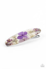 Load image into Gallery viewer, Floral Flurry - Purple Hair Clip