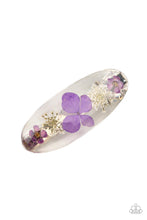 Load image into Gallery viewer, Floral Flurry - Purple Hair Clip