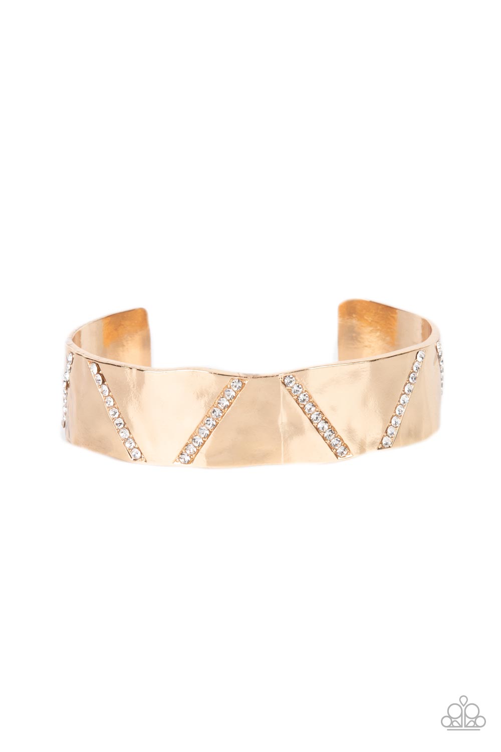 Couture Crusher - Gold Cuff Bracelet