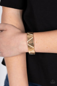 Couture Crusher - Gold Cuff Bracelet
