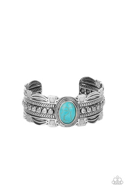 Desert Stroll - Blue Cuff Bracelet