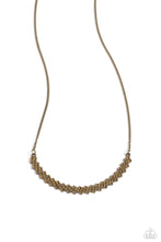 Load image into Gallery viewer, Dicey Demure - Brass Necklace