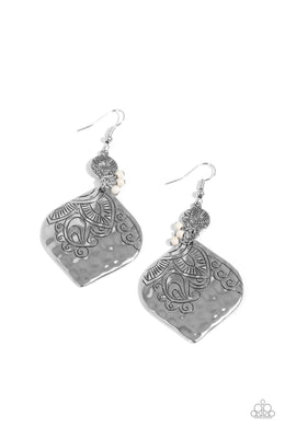 Tropical Terrace - White Earrings