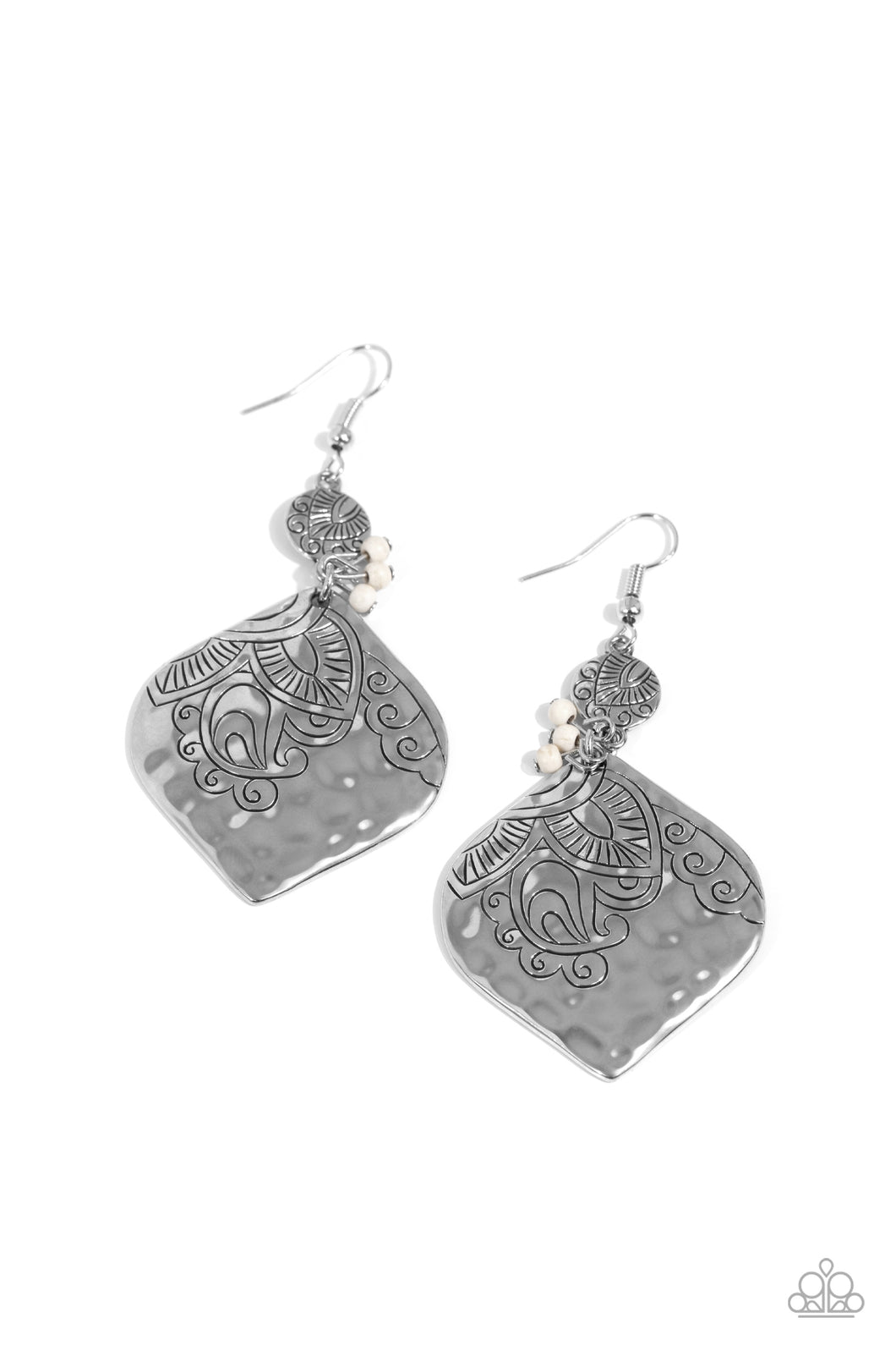 Tropical Terrace - White Earrings