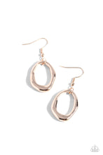 Load image into Gallery viewer, Asymmetrically Artisan - Rose Gold Earrings