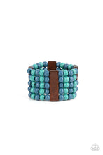 Load image into Gallery viewer, Island Soul - Blue Stretchy Bracelet