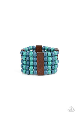 Island Soul - Blue Stretchy Bracelet