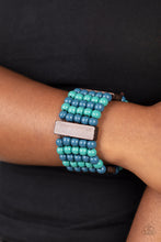 Load image into Gallery viewer, Island Soul - Blue Stretchy Bracelet