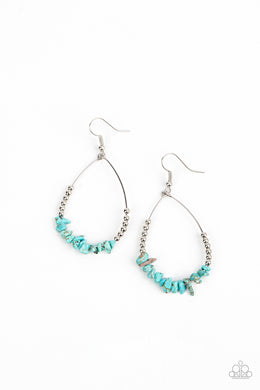 Come Out of Your SHALE - Blue Earrings