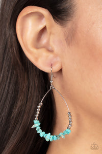 Come Out of Your SHALE - Blue Earrings