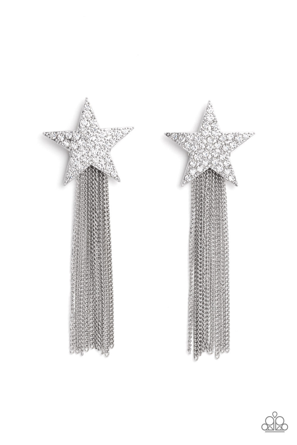 Superstar Solo - White Post Earrings