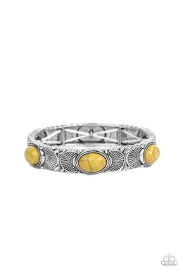 Desert Skyline - Green Stretchy Bracelet