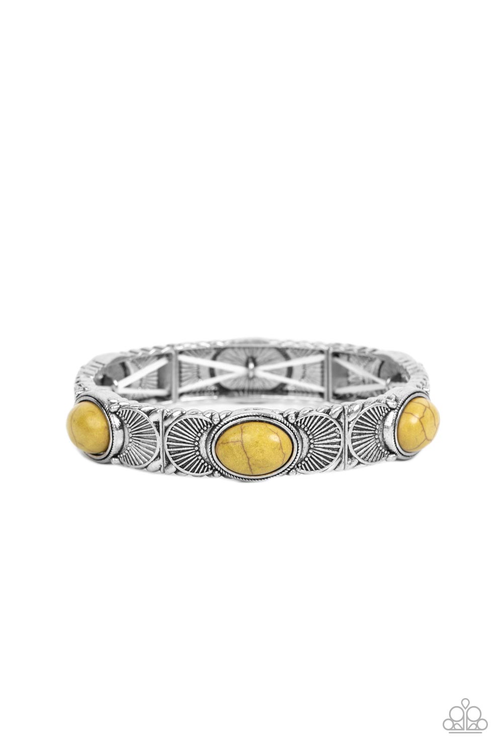 Desert Skyline - Green Stretchy Bracelet