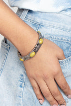 Load image into Gallery viewer, Desert Skyline - Green Stretchy Bracelet