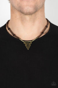 Arrowed Admiral - Brass Necklace